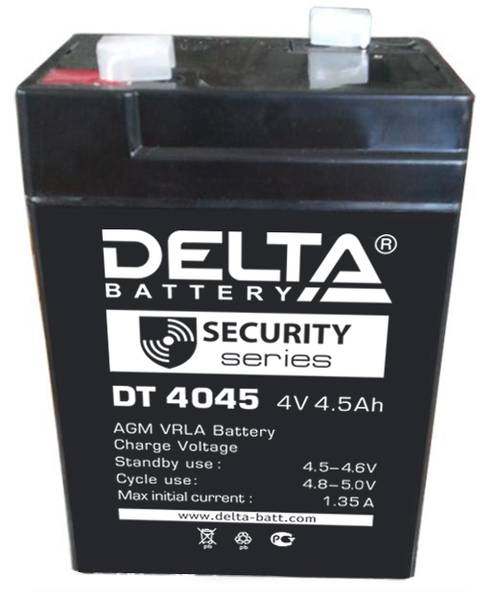 Аккумулятор Delta DT 4045 (47мм)