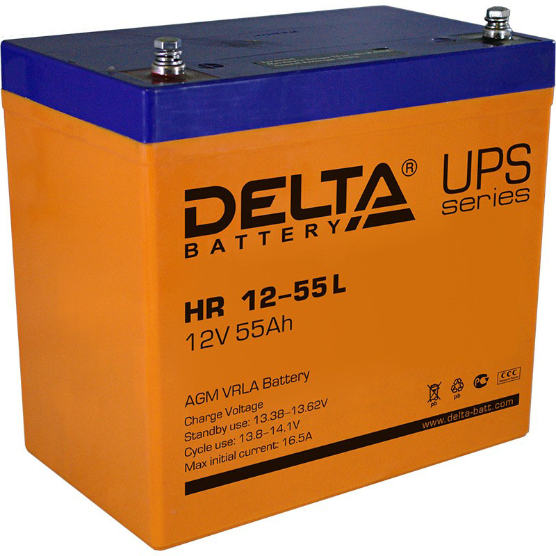 Аккумулятор Delta HR 12-55 L