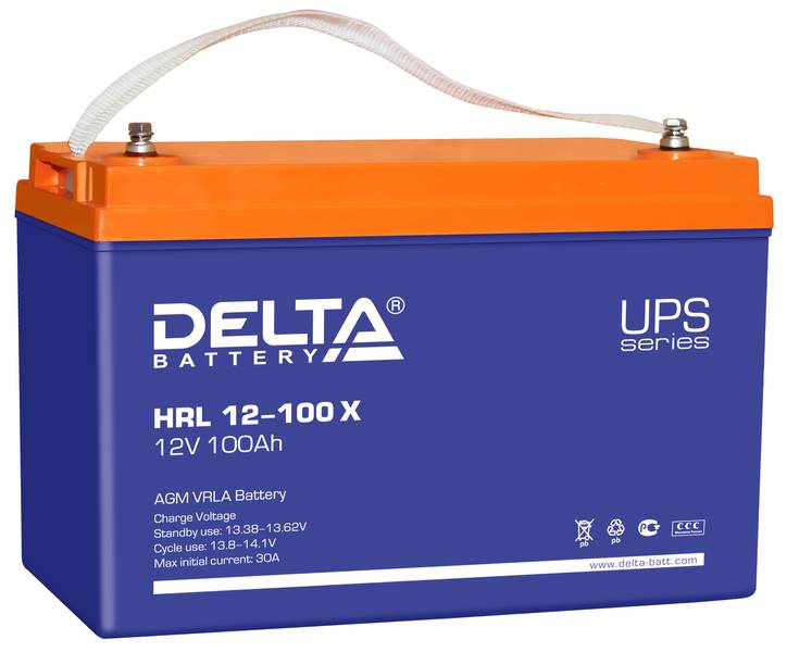 Аккумулятор Delta HRL 12-100 Х
