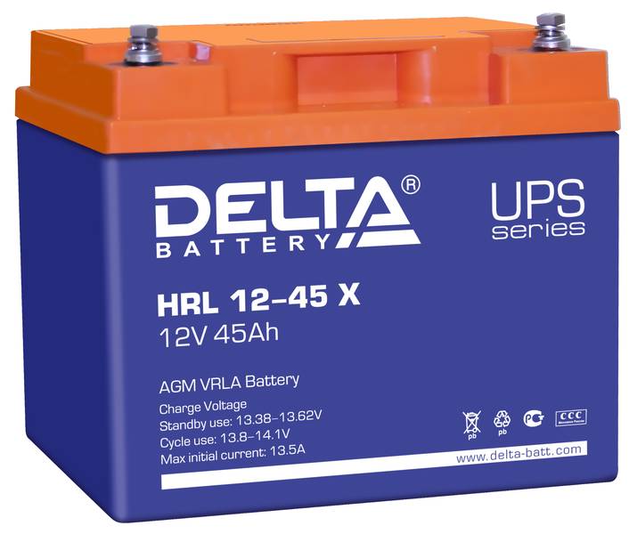 Аккумулятор Delta HRL 12-45 Х