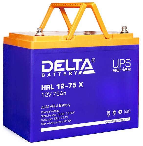 Аккумулятор Delta HRL 12-75 Х