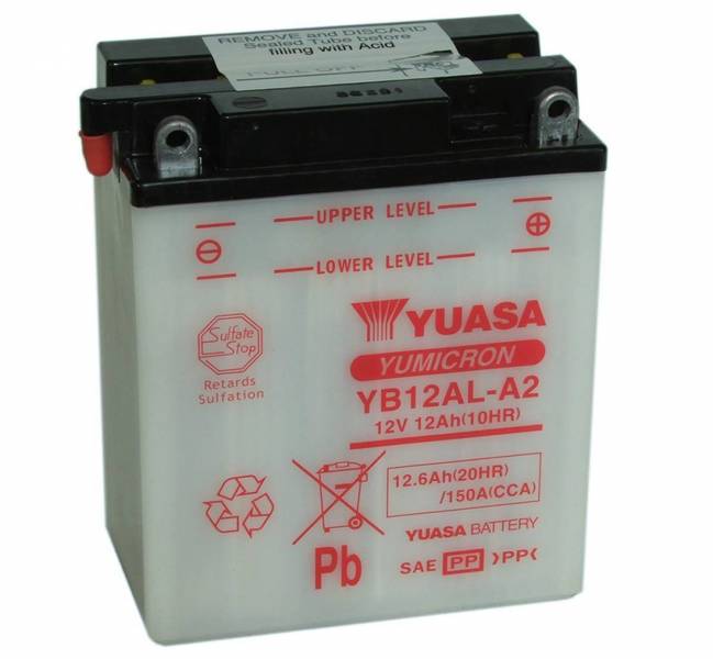 Аккумулятор Yuasa MOTO YB12AL-A2 с электролитом