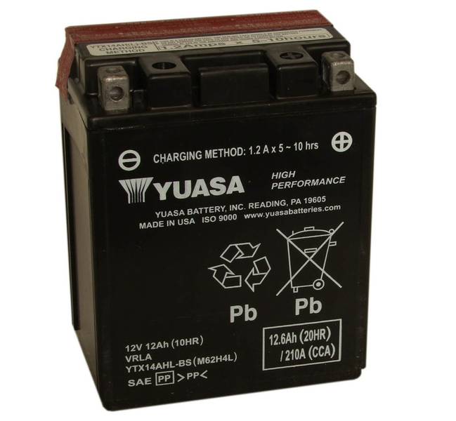 Аккумулятор Yuasa MOTO YTX14AHL-BS(14L-A2,14L-B2)